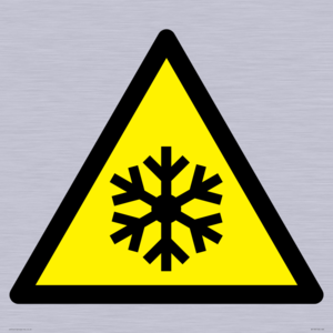 W010 Warning: Low temperature/freezing conditions